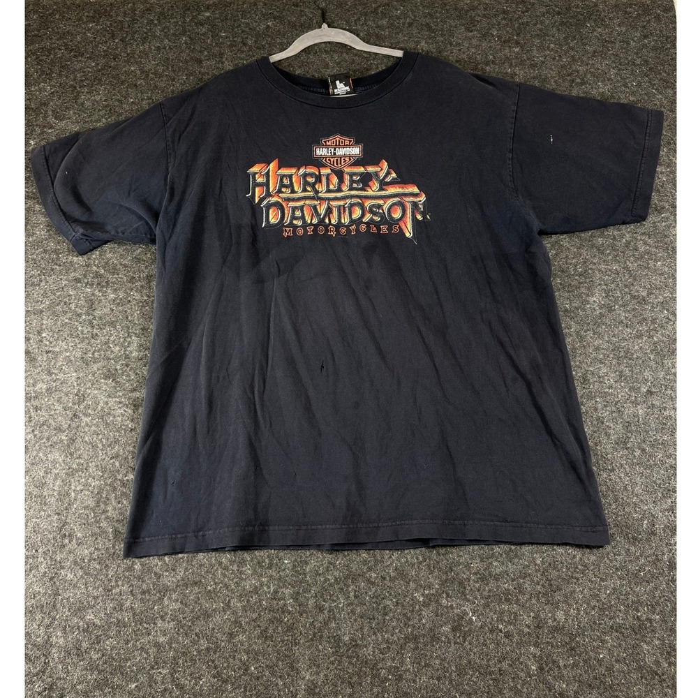 Vintage 90s Harley-Davidson T-Shirt Men 2XL Holoubek USA Black Graphic Tee
